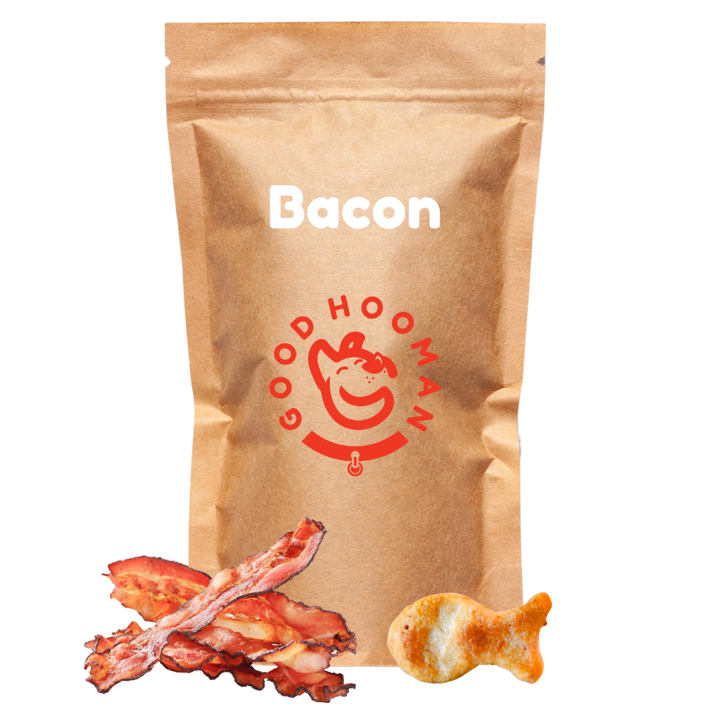 Small training dog treats made with real bacon