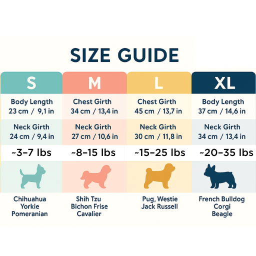 Overall Dog Size Guide